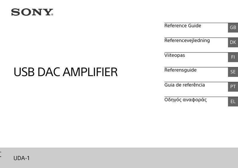 Sony UDA-1 User manual