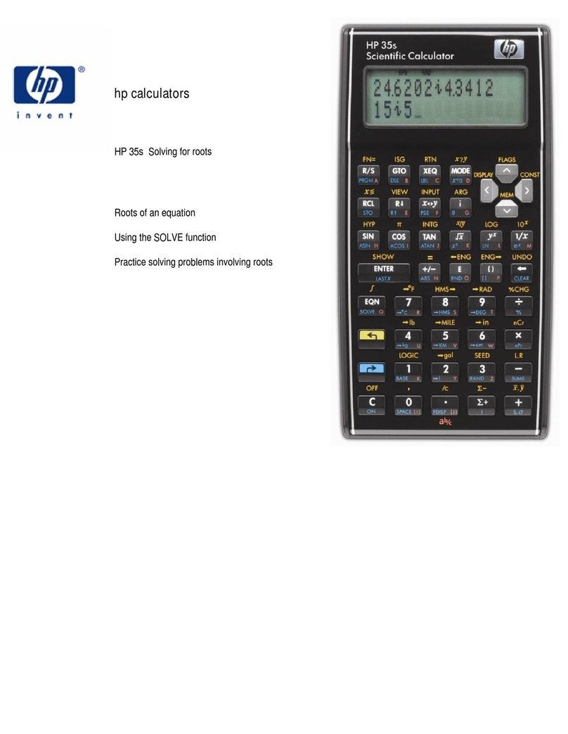 HP 35s User manual