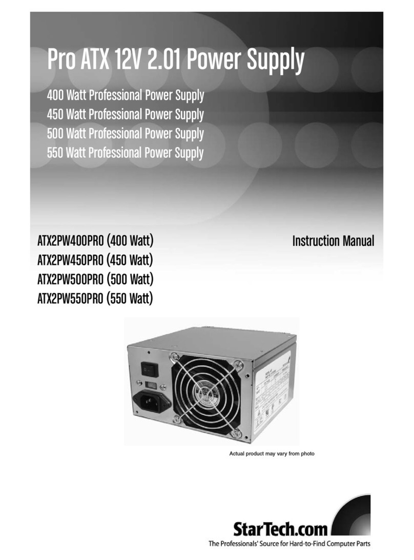 StarTech.com ATX2PW400PRO instruction manual