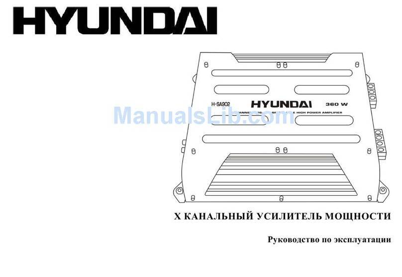 Hyundai H-SA902 instruction manual