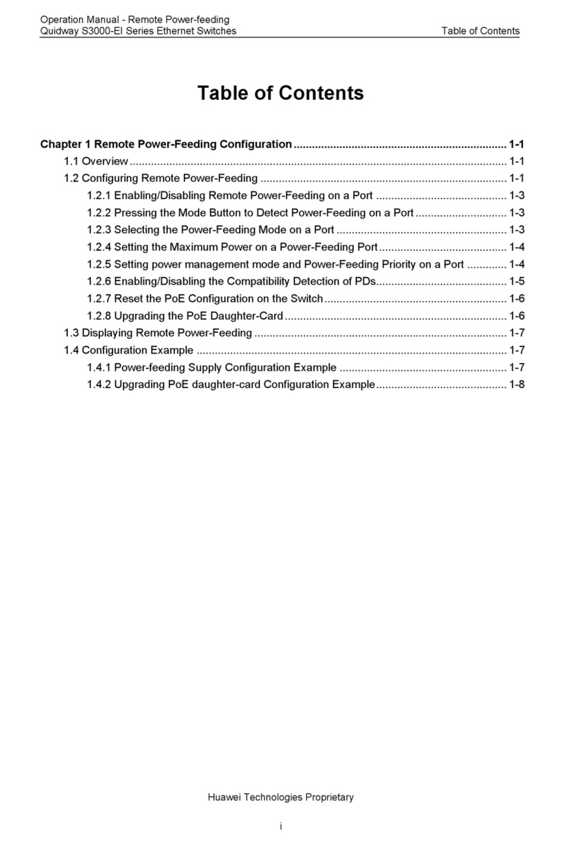 Huawei Quidway S3000-EI Series User manual