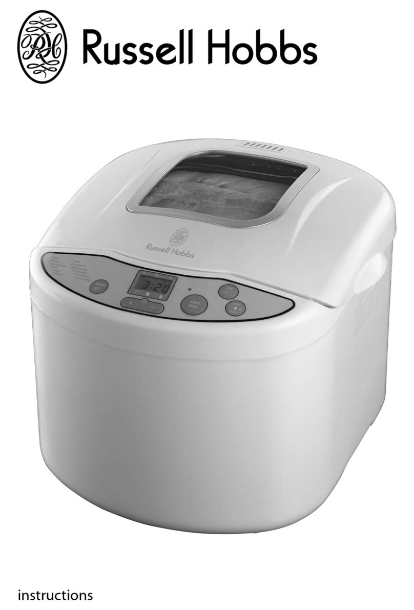 Russell Hobbs Breadmaker instructions