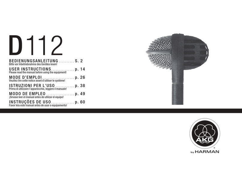AKG D 112 User manual