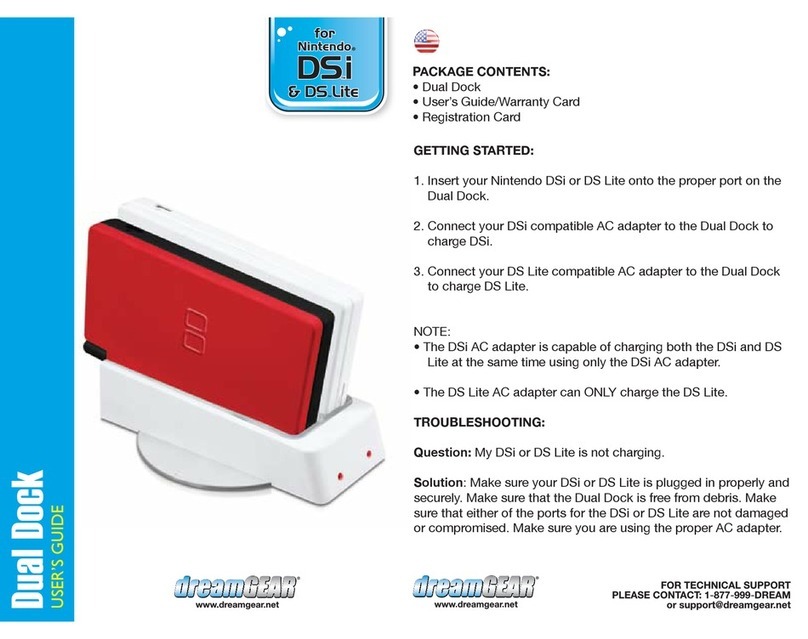 DreamGEAR Dual Dock user guide