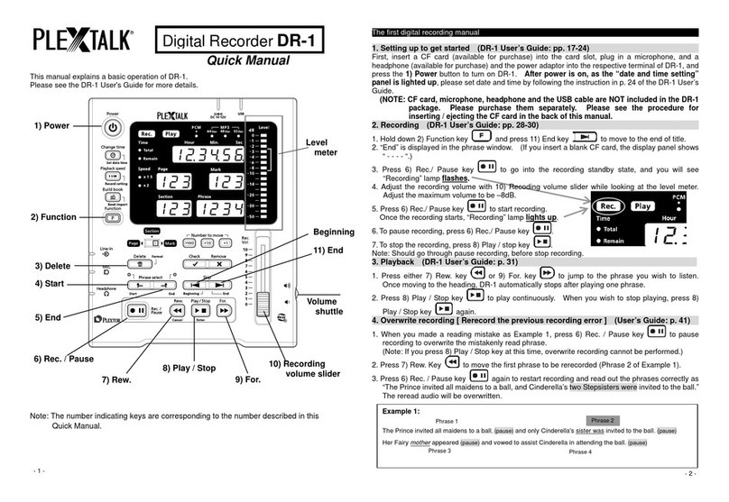 Plextalk DR-1 Installation guide