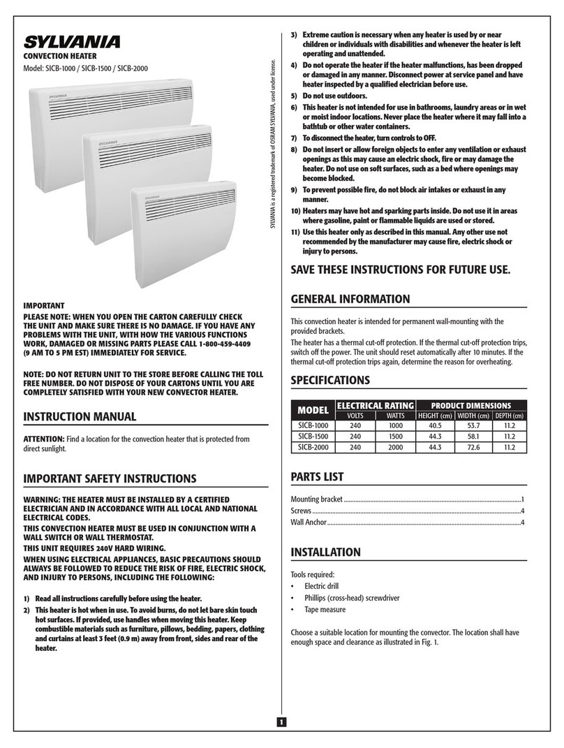 Sylvania SICB-1000 instruction manual