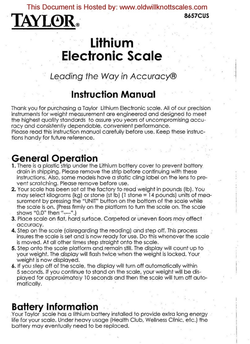 Taylor 8657CUS User manual