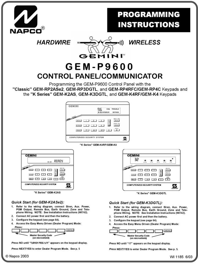 Gemini GEM-P9600 Installation manual