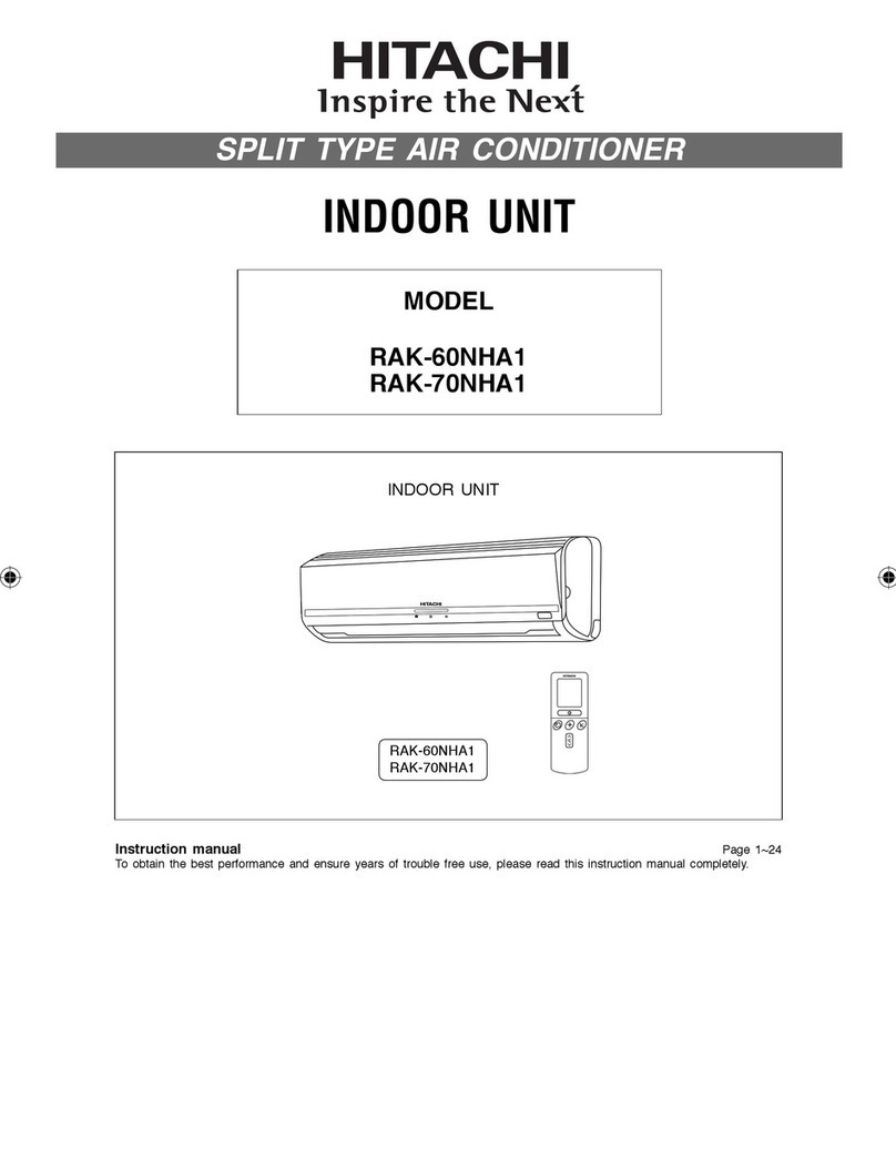 Hitachi RAK-60NHA1 User manual