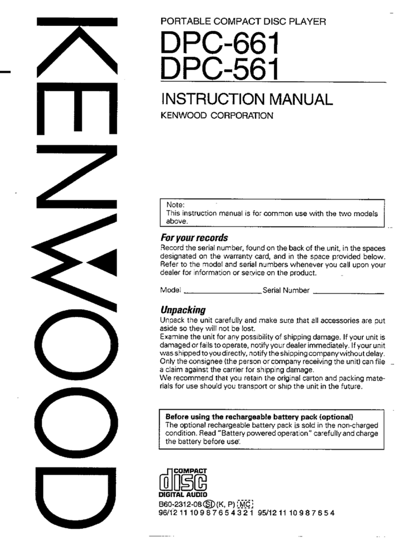 Kenwood DPC-661 User manual