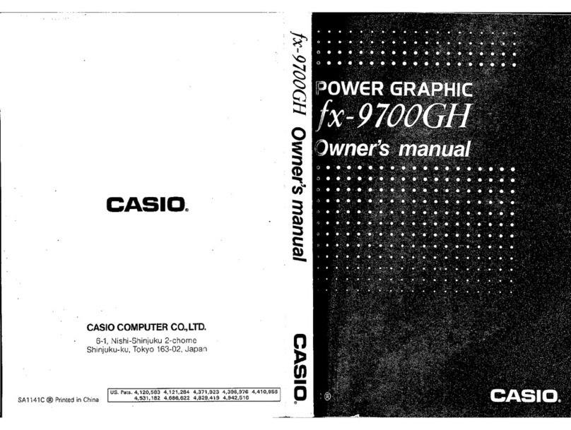 Casio FX-9700GH User manual Casio FX-9700GH User manual