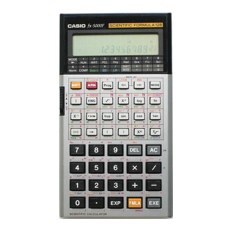 Casio fx-1000F User manual