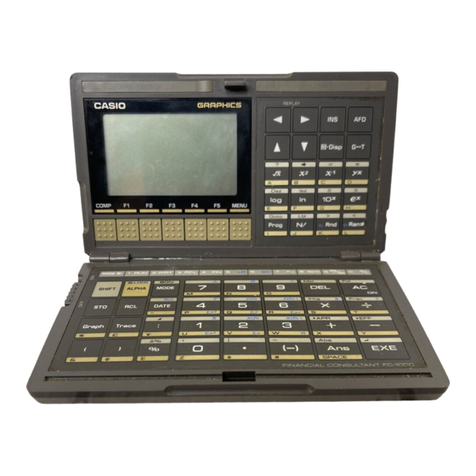 Casio FC-1000 User manual Casio FC-1000 User manual