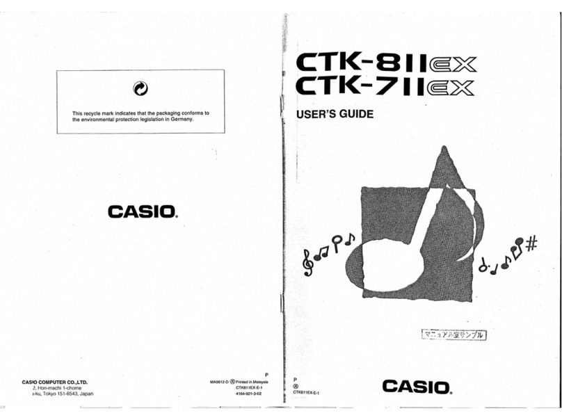 Casio CTK-811EX user guide