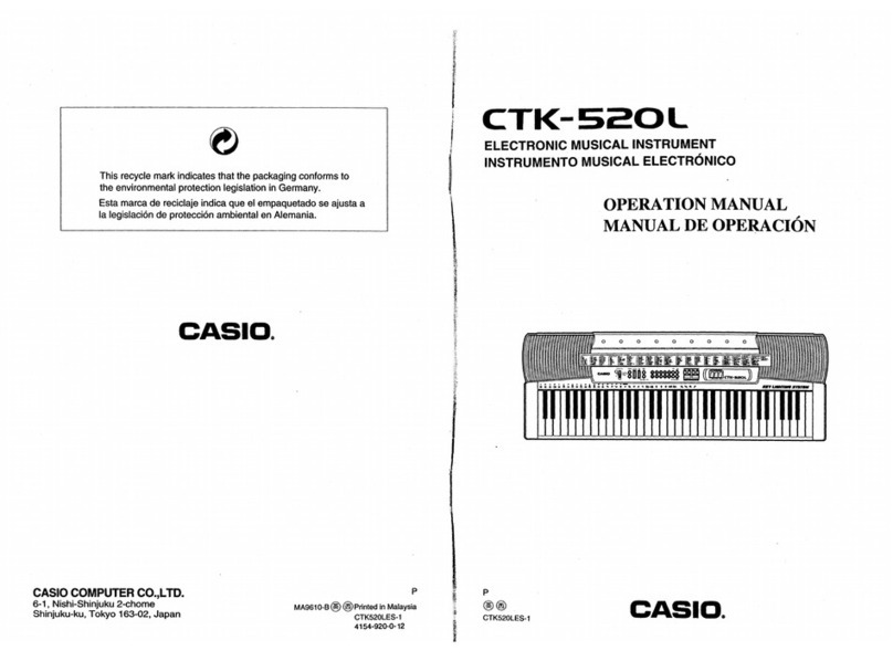 Casio CTK-520L User manual
