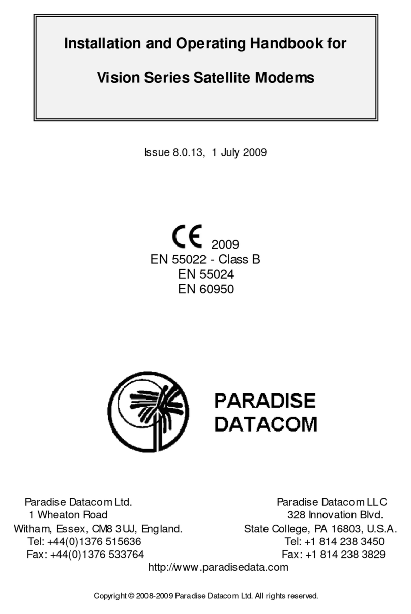 Paradise Datacom Vision Series User manual
