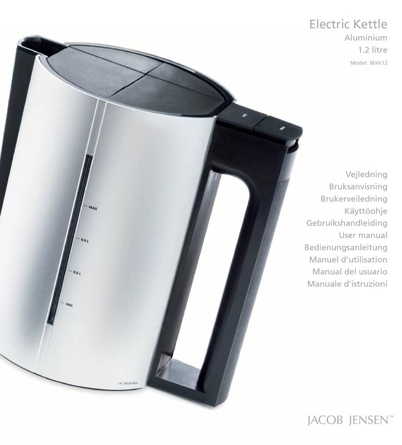 Jacob Jensen JBXK12 user manual