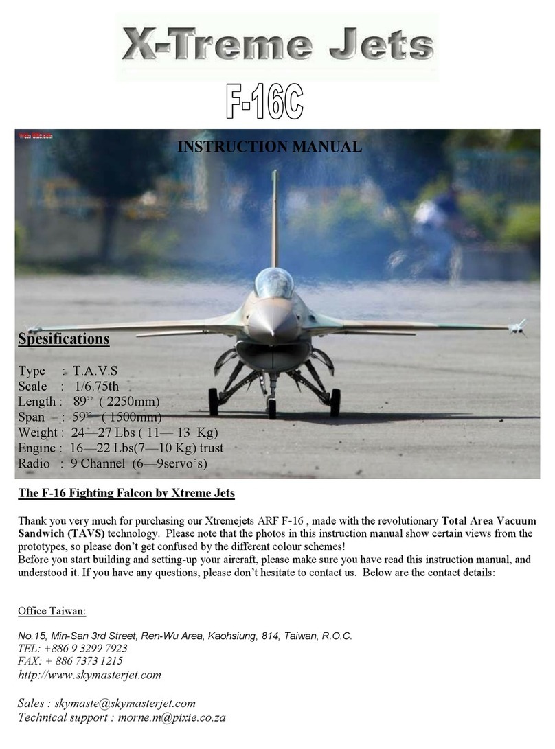 X-Treme Jets F-16C instruction manual