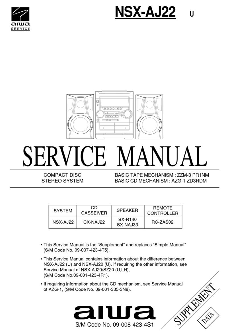 Aiwa NSX-Aj22 Supplemental service manual