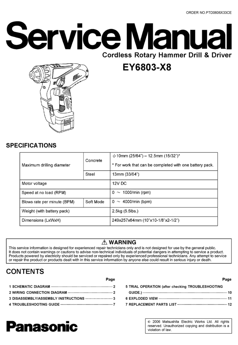 Panasonic EY6803-X8 Service manual