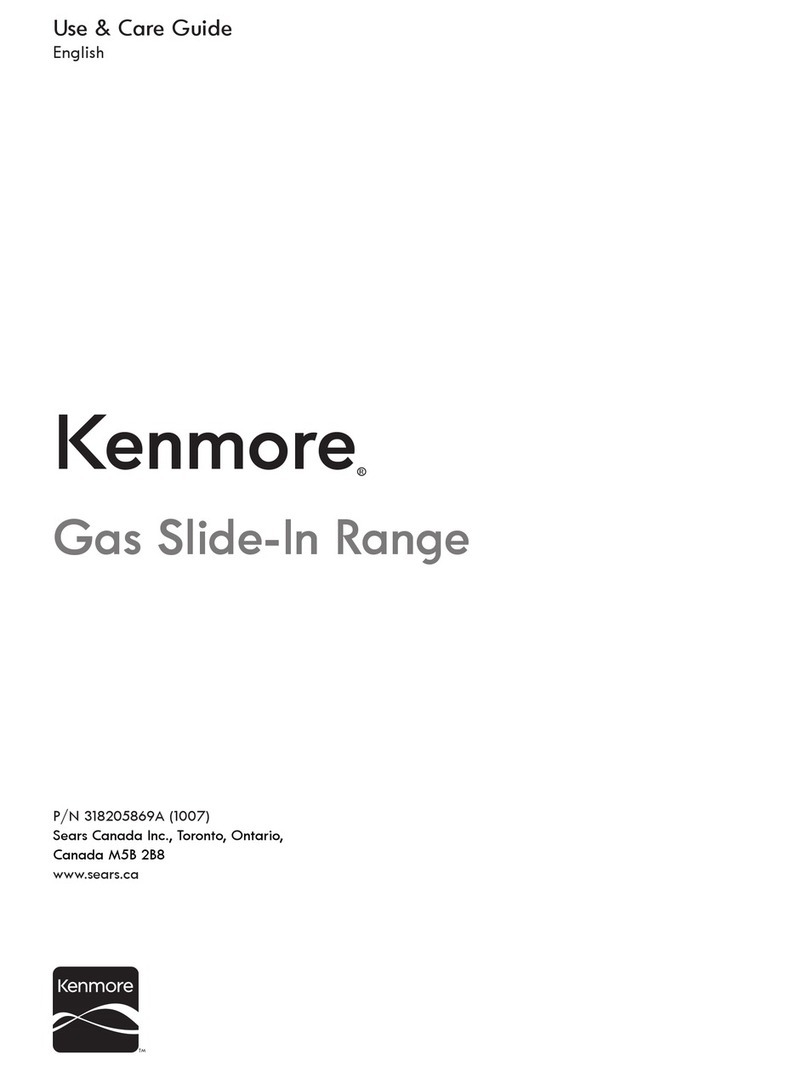 Kenmore Gas Slide-In Range Use & care guide