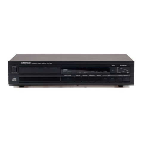 Kenwood DP-460 User manual Kenwood DP-460 User manual