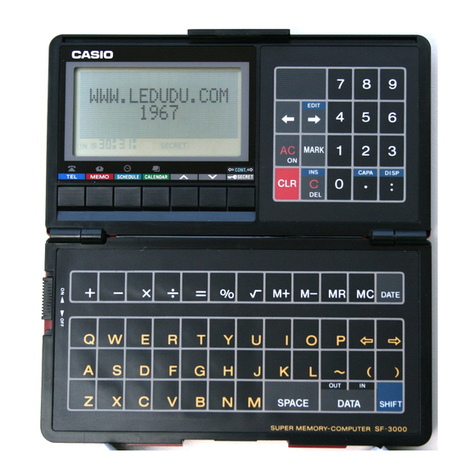 Casio SF-3000 User manual Casio SF-3000 User manual