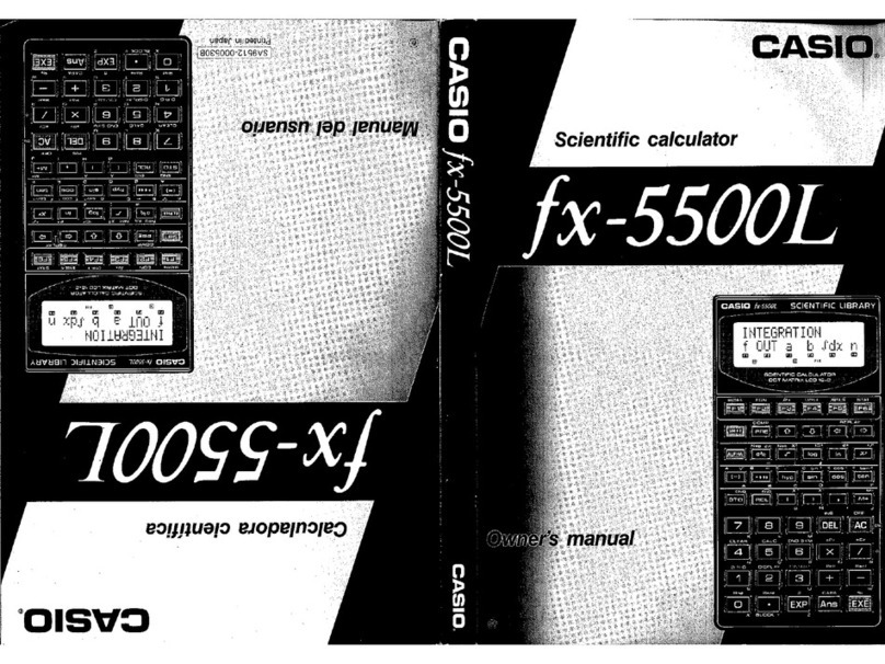 Casio fx-5500L User manual
