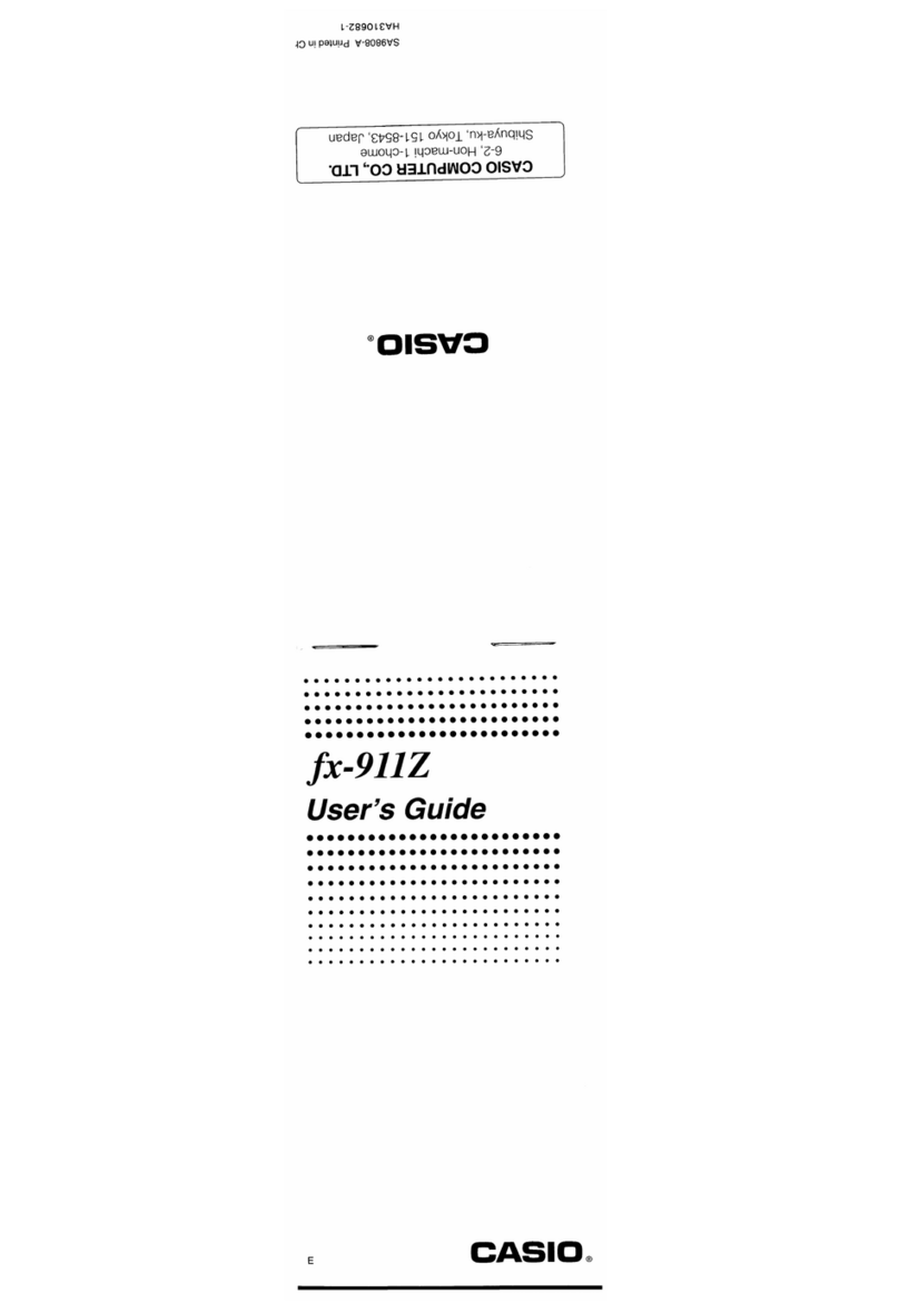 Casio FX-911Z User manual