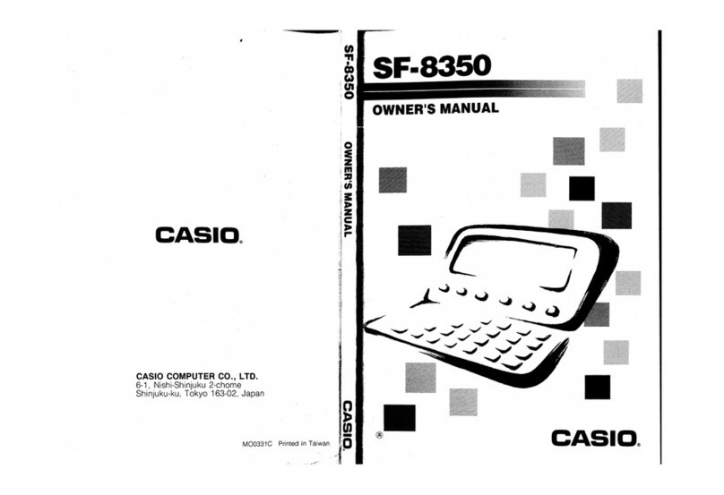 Casio SF-8350 User manual