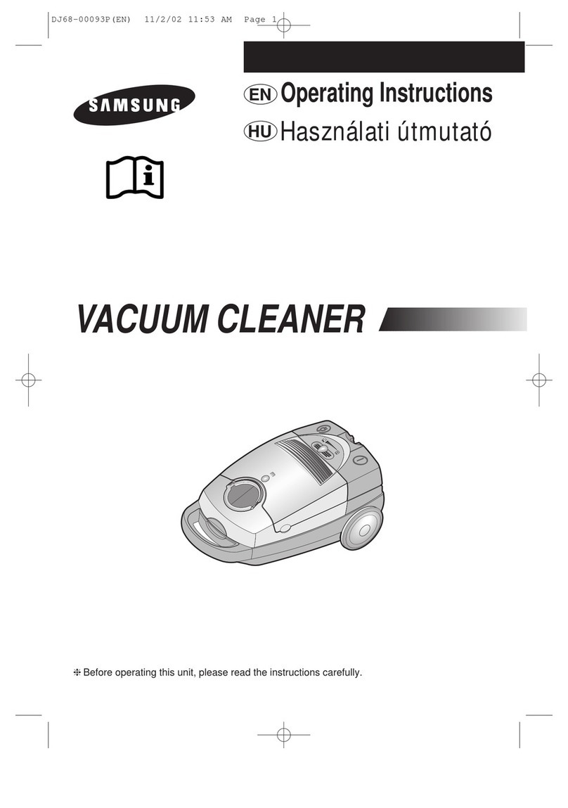 Samsung Vacuum cleaner User manual