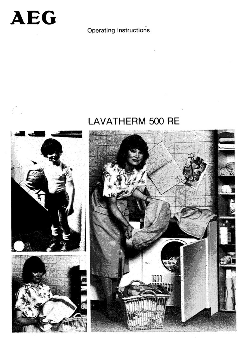 AEG LAVATHERM 500 RE User manual