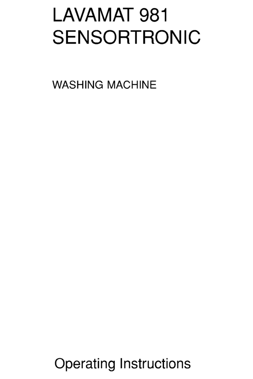 AEG Lavamat 981 Sensortronic operating instructions