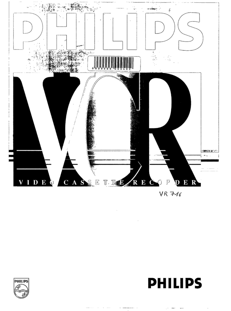 Philips VR 716 User manual Philips VR 716 User manual