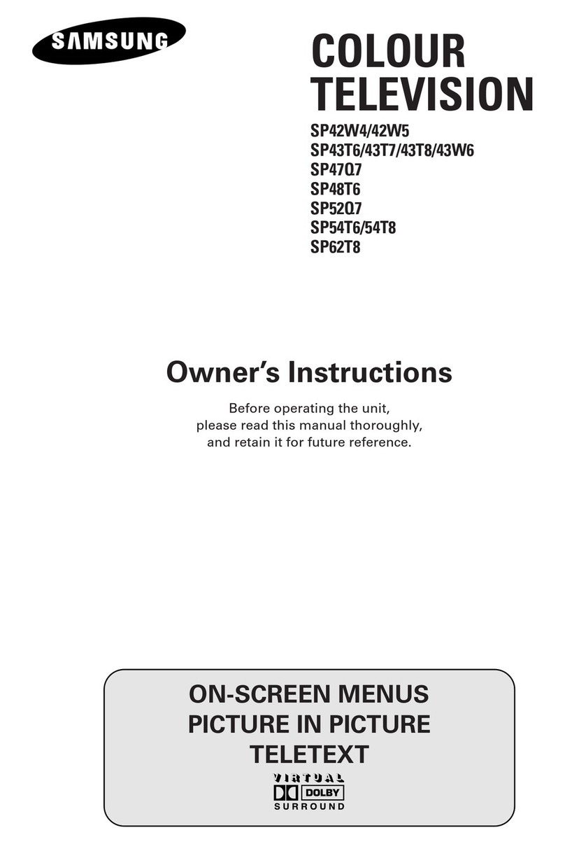 Samsung SP-42W4 User manual Samsung SP-42W4 User manual