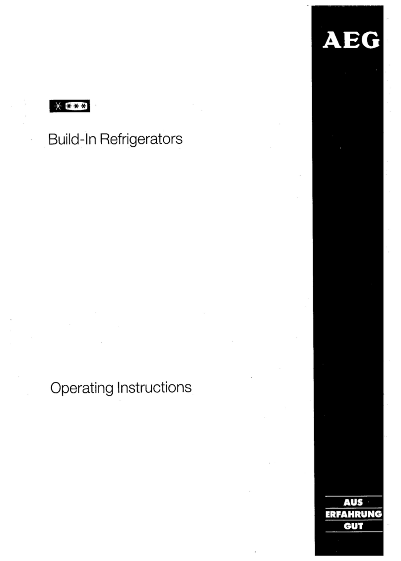 AEG Build-in Refrigerators operating instructions
