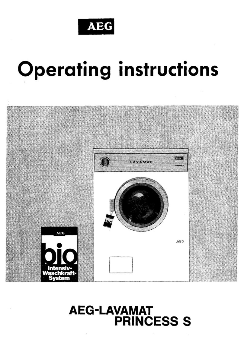 AEG Lavamat princess s operating instructions