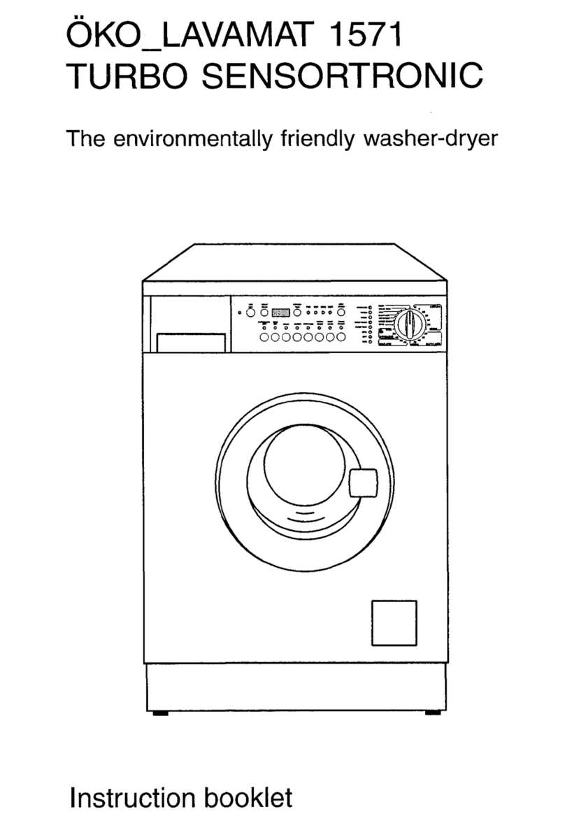 AEG OKO Lavamat 1571 turbo sensotronic User manual