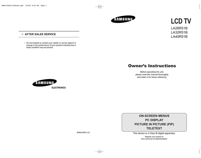 Samsung LA26R51B User manual