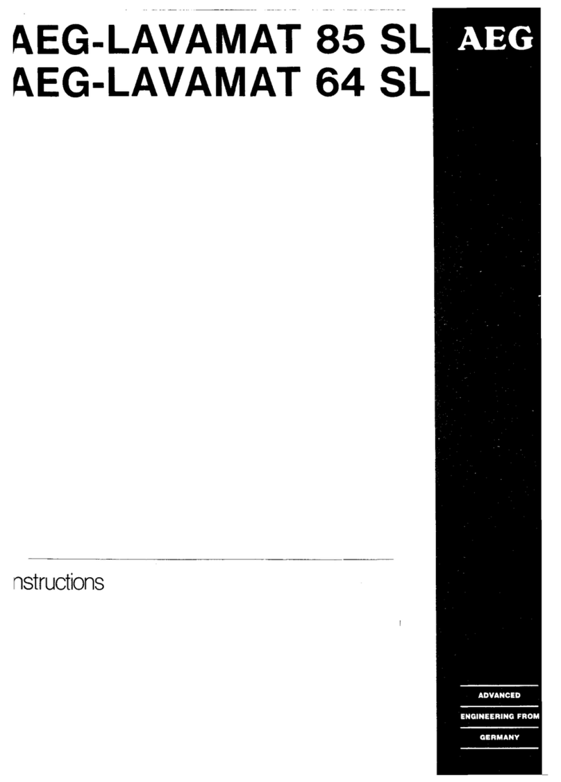 AEG LAVAMAT 85 SL User manual