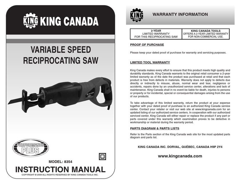 King Canada 8354 instruction manual