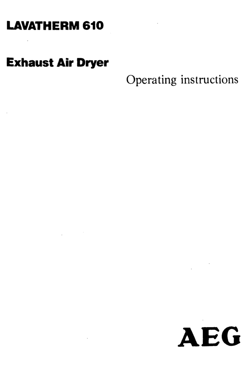 AEG Lavatherm 610 operating instructions
