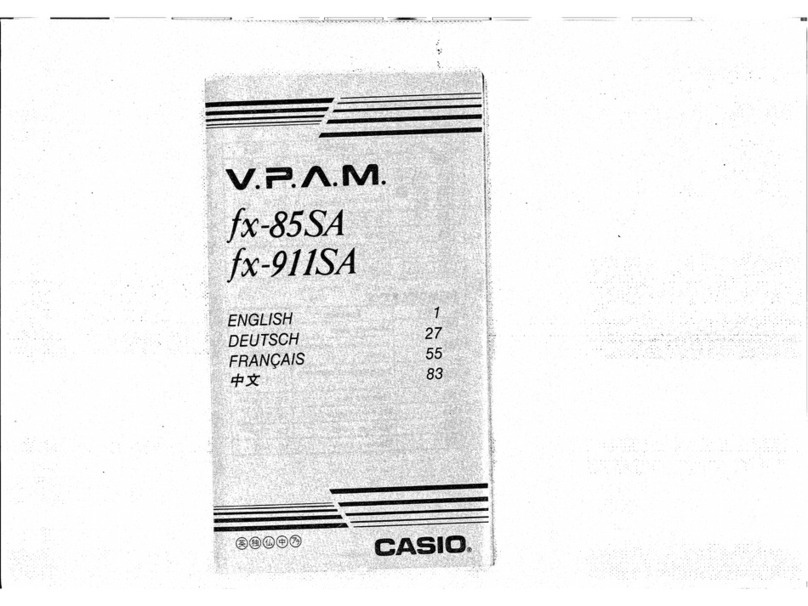 Casio FX-85SA User manual