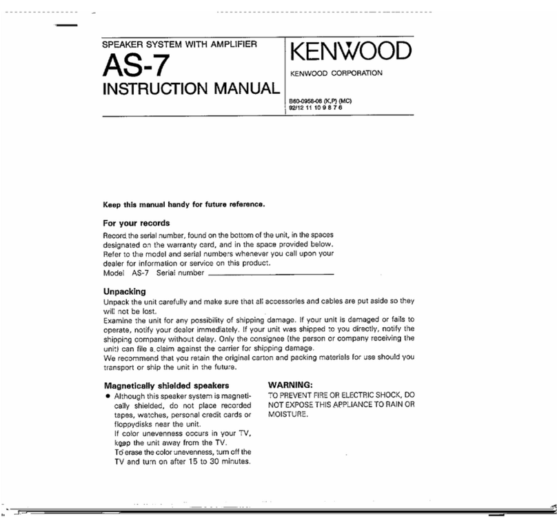 Kenwood AS-7 instruction manual