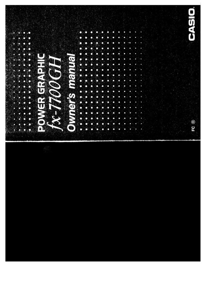Casio FX-7700GH owner's manual