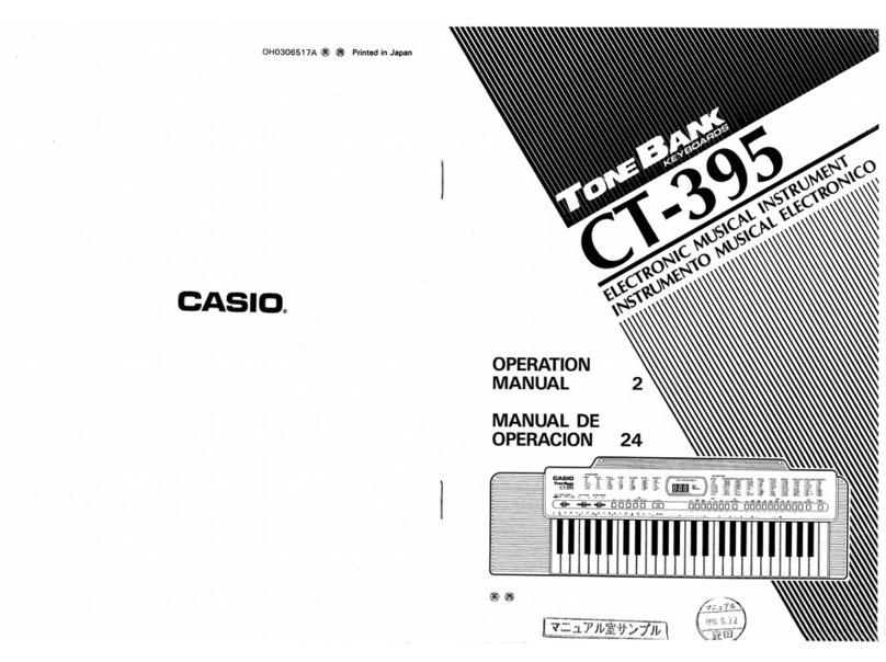 Casio ToneBank CT-395 User manual