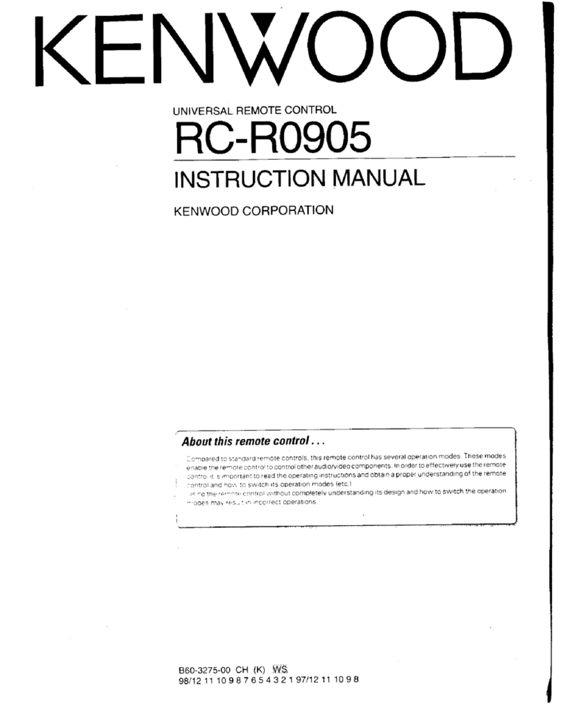 Kenwood RC-R0905 User manual