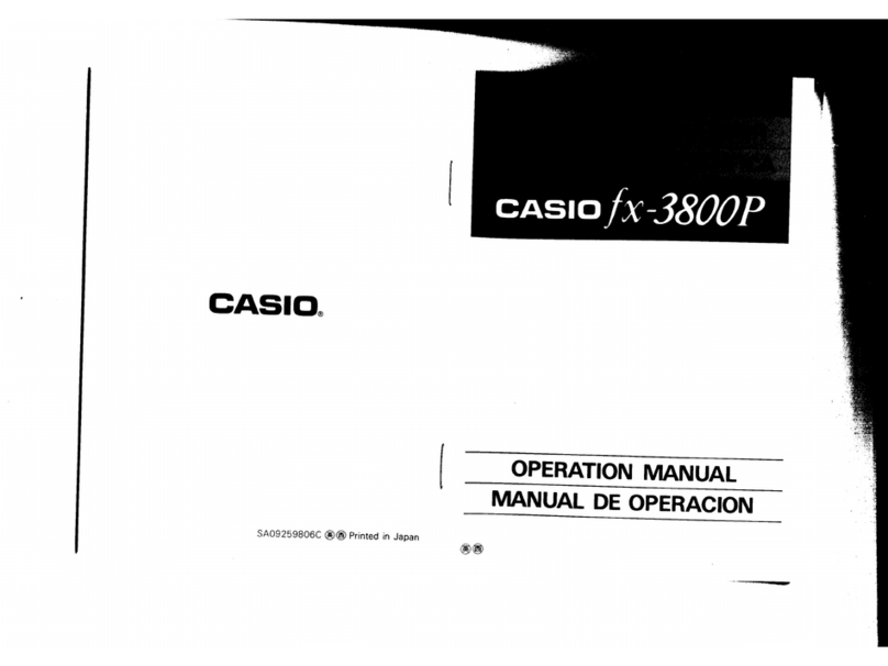 Casio fx-3800P User manual