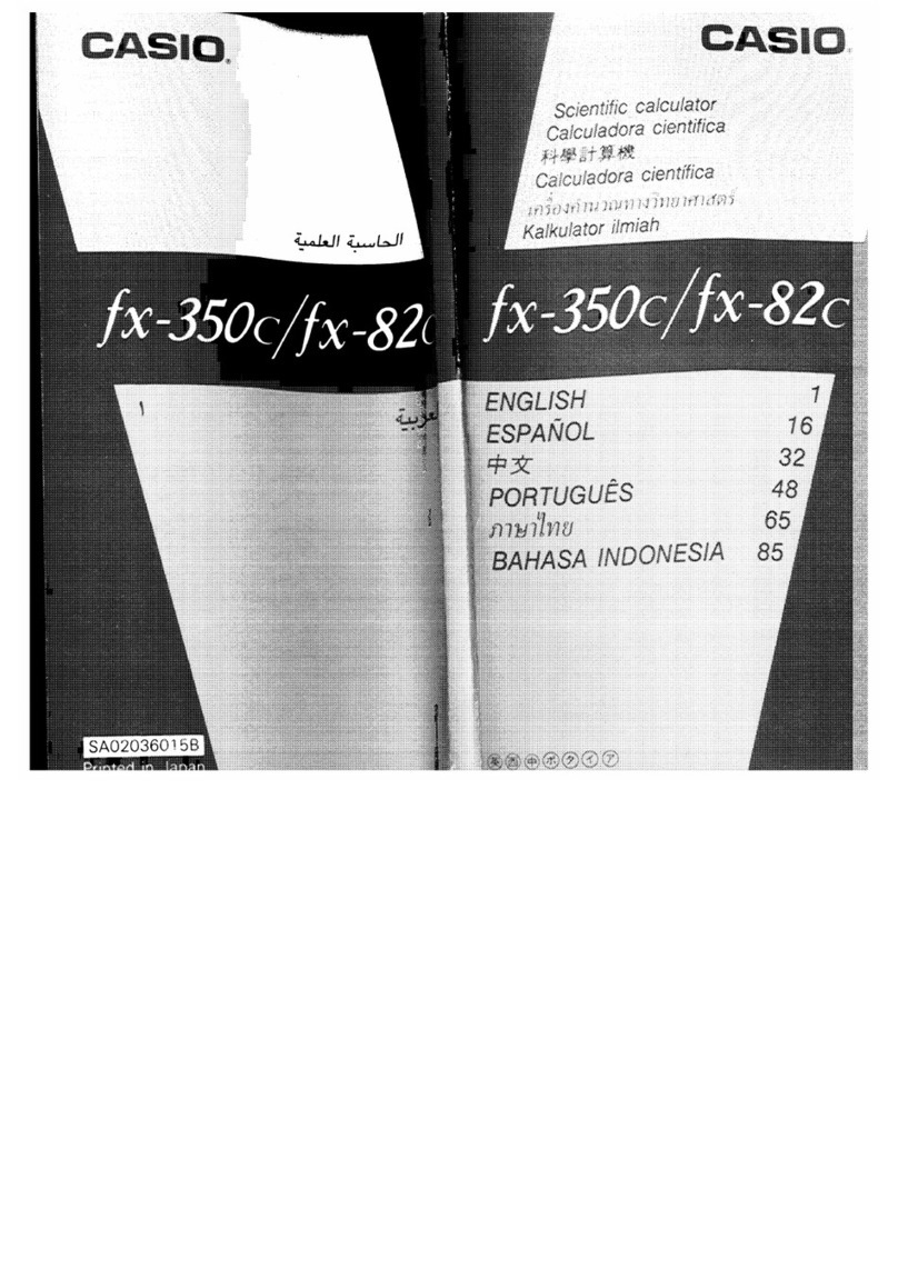 Casio fx-350c User manual Casio fx-350c User manual