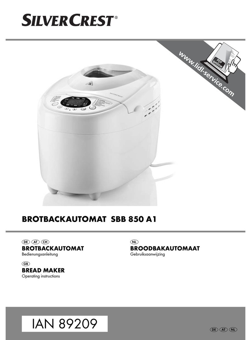 Silvercrest SBB 850 EDS A1 operating instructions